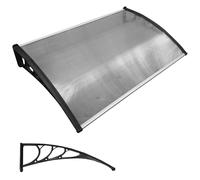 Pensilina Tettoia in Policarbonato Resina per Porta Da Esterno 150x100 cm Opaco