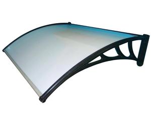 Pensilina Tettoia modulabile lamina in policarbonato da esterno trasparente