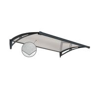 PENSILINA TETTOIA MODULABILE POLICARBONATO GOFFRATO TRASPARENTE 150X100 PREMIUM