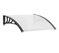 Pensilina Tettoia Modulare 100x80 Cm Tetto Esterno Alveolare Policarbonato Resistente Trasparente