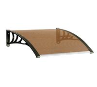 Pensilina Tettoia Modulare 120x80 Cm Tetto Alveolare Trasparente Policarbonato Resistente Fumé