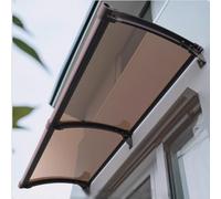 Pensilina Tettoia Per Porta Balcone Esterno,Tende Da Sole E Da Pioggia Per Esterni,Tende Parasole in Lega Di Alluminio,Tende Per Grondaie,Ai Raggi Uv Antipioggia (100x440cm,S)