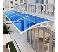 Pensilina Tettoia Per Porta Balcone Esterno, Tetto Ad Arco In Policarbonato, Per Balcone Finestre E Porte, Protezione Protezione Solare E Dalla Pioggia(60 * 300cm/24 * 118in)