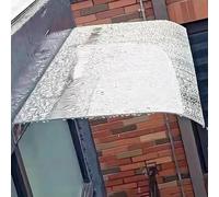 Pensilina Tettoia per Porta e Ingresso Trasparente ad Arco, Pensilina Tettoia in policarbonato con Accessori, Pensilinas Copriporta Anti-UV per Porta d'ingresso(Clear,17.3 x 39.37in)