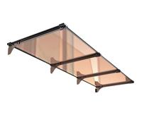 Pensilina Tettoia per Porta,orizzontale Tendone in Policarbonato Moderna,Pensilina Copriporta Tendalino per Finestra,Antipioggia Tendalino per Finestra,per Patio(150x260cm/59x102in)