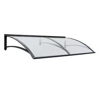 Pensilina Tettoia Tenda pensiline in ferro di policarbonato su misura Mod. ONDA