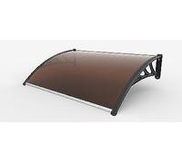 PENSILINA VETRO POLICARBONATO ALVEOLARE 100X80cm vetro oscurato fumè - TETTOIA d