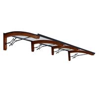 pensiline tettoie legno lamellare pensilina su misura policarbonato LEGNO FOGLIA