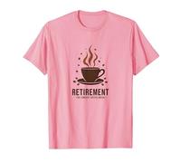 Pensionamento: la Celebrazione Divertente della Pausa caffè più Lunga Maglietta, Uomo, Rosa, XL
