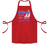 Pensionamento Piano Vela Marinaio Barca Divertente Cotone Grembiule 100% Organic