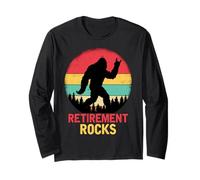 Pensionamento Rocks Bigfoot Sasquatch Pensione Vintage Maglia a Manica