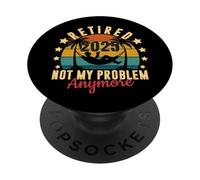 Pensionato 2025 Non è il mio problema Più Divertente Pensione vintage PopSockets PopGrip Adesivo