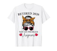 Pensionato 2026 Non è più il mio problema Pensione donne leopardo Maglietta