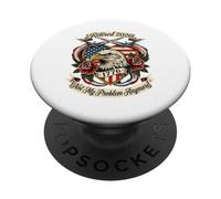 Pensionato 2026 Non è più il mio problema Pensione patriottica PopSockets PopGrip Adesivo