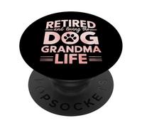 Pensionato e Amare il Cane Nonna Vita Cane Nonna PopSockets PopGrip Adesivo