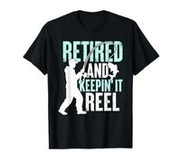 Pensionato e Keepin It Reel Bass Fishing Pensionamento Maglietta