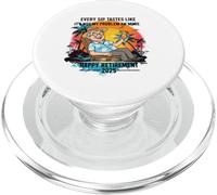 Pensione 2025 Ogni sorso ha il sapore che non è un mio problema PopSockets PopGrip per MagSafe