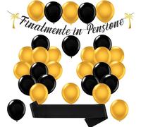 Pensione Palloncini Decorazioni,Striscioni Finalmente In Pensione Banner Bandiera Ghirlanda Palloncini Per Regalo Donna Uomo