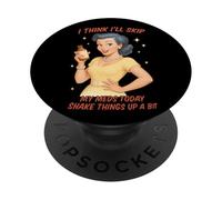 Penso che salterò le mie medicine oggi scuotere le cose PopSockets PopGrip Adesivo