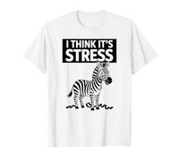Penso Che Sia Lo Stress Divertente Zebra Umorismo Salute mentale Maglietta