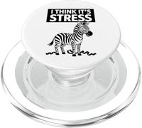 Penso che sia lo stress Divertente Zebra Umorismo Salute mentale PopSockets PopGrip per MagSafe