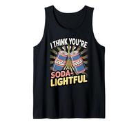 Penso Che tu Sia Soda-Lightful Funny Soda Can Pun Canotta