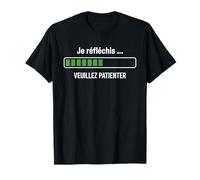 Penso per favore aspetta umorismo divertente geek Maglietta