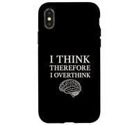 Penso quindi di pensare troppo alla filosofia del cervello divertente Custodia per iPhone X/XS