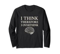 Penso quindi di pensare troppo alla filosofia del cervello divertente Maglia a Manica