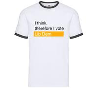 Penso, Quindi Voto Lib Dem - Ringer Uomo - Elezione Dei Liberali