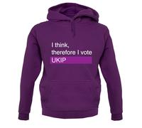 Penso, Quindi Voto UKIP Felpa Unisex - Elezione - Politica - Batten