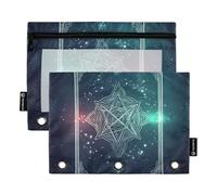Pentacles Tarocchi Fantasy Pencil Bags 3 fori Punch per cartella raccoglitore con 3 anelli per accessori di cancelleria scolastica