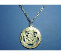 PENTACOLO da preghiera -ESOTERISMO Con catena 50 cm. Argento 925 sterling silver