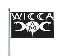 Pentacolo Wiccan Della Strega Della Dea Della Tripla Luna Garden Flag Resistente Alle Intemperie Bandiere Da Giardino Divertente Bandiera Da Cortile Decorazione Per Fattoria Esterni 90X152Cm
