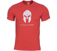 Pentagon Ageron T-Shirt Casco Spartan Uomo Patrol Sicurezza Cotone Lava Red