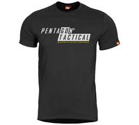 Pentagon Ageron T-shirt Go Tactical Superiore Uomo Casuale Palestra Cotone Nero
