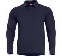 Pentagon Aniketos Polo a Maniche Lunghe Bivacco Viaggio Escursioni Navy Blue