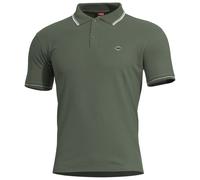 Pentagon Aniketos Polo T-Shirt Stripes Uomo Leggero Traspirante Camo Green