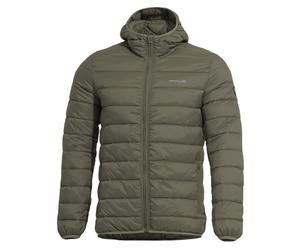 Pentagon Aurora Puffer Giacca Nylon Uomo Incappucciato Isolato Caldo RAL 7013