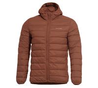 Pentagon Aurora Puffer Giacca Uomo Incappucciato Isolato Nylon Caldo Maroon Red