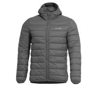 Pentagon Aurora Puffer Giacca Uomo Nylon Caldo Incappucciato Isolato Cinder Grey