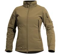 Pentagon Donna Artaxes Giacca Cappuccio Tattico Softshell Cappotto Caldo Coyote