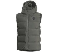 Pentagon Gilet Omega Down Uomo Piumino Gilet Concappuccio Cinder Grey