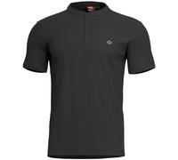 Pentagon Levantes Henley T-Shirt Uomo Maglietta Viaggio Sport Airsoft Corsa Nero