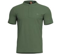 Pentagon Levantes Henley T-Shirt Uomo Polo Palestra Sport Camicia Camo Green