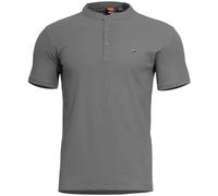 Pentagon Levantes Henley T-Shirt Uomo Tattico Maglietta Camicia Polo Wolf Grey