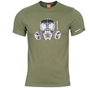 Pentagon Uomo Ageron T-Shirt Maschera Antigas Oliva taglia XL
