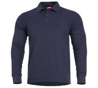 Pentagon Uomo Aniketos Polo a Maniche Lunghe Navy Blu Taglia L