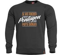 Pentagon Uomo Hawk Maglione para Bellum Nero Taglia S
