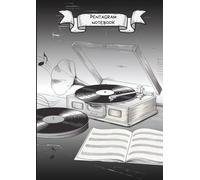 Pentagram notebook: A4, 12 staves per page blank sheet music notebook, 111 numbered pages, notes, index